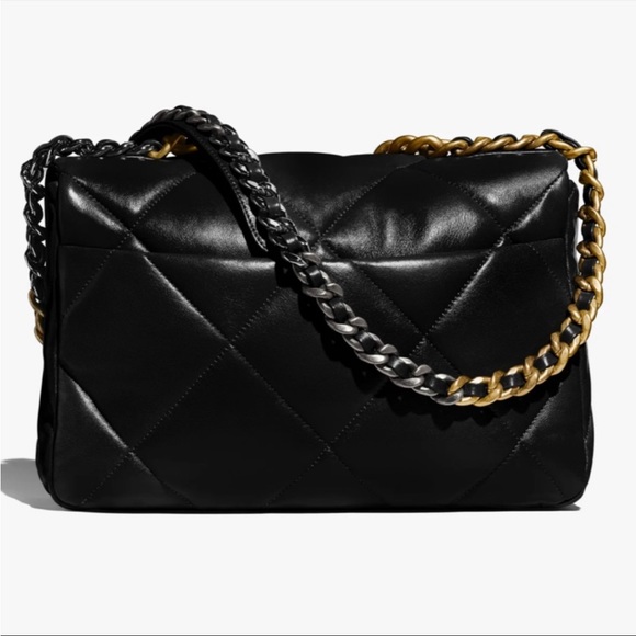 Chanel 19 flap small gold with chip new 22 season - Picture 4 of 9